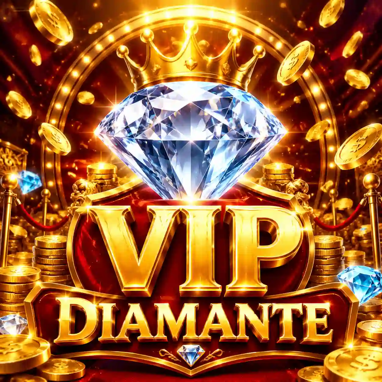Banner representando o nível VIP diamante do clube de fidelidade